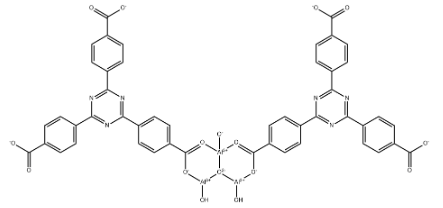 Aluminum, diaquabis[μ-[4-[4,6-bis(4-carboxyphenyl)-1,3,5-triazin-2-yl]benzoato(3-)-κO:κO′]]hydroxy-μ3-oxotri-